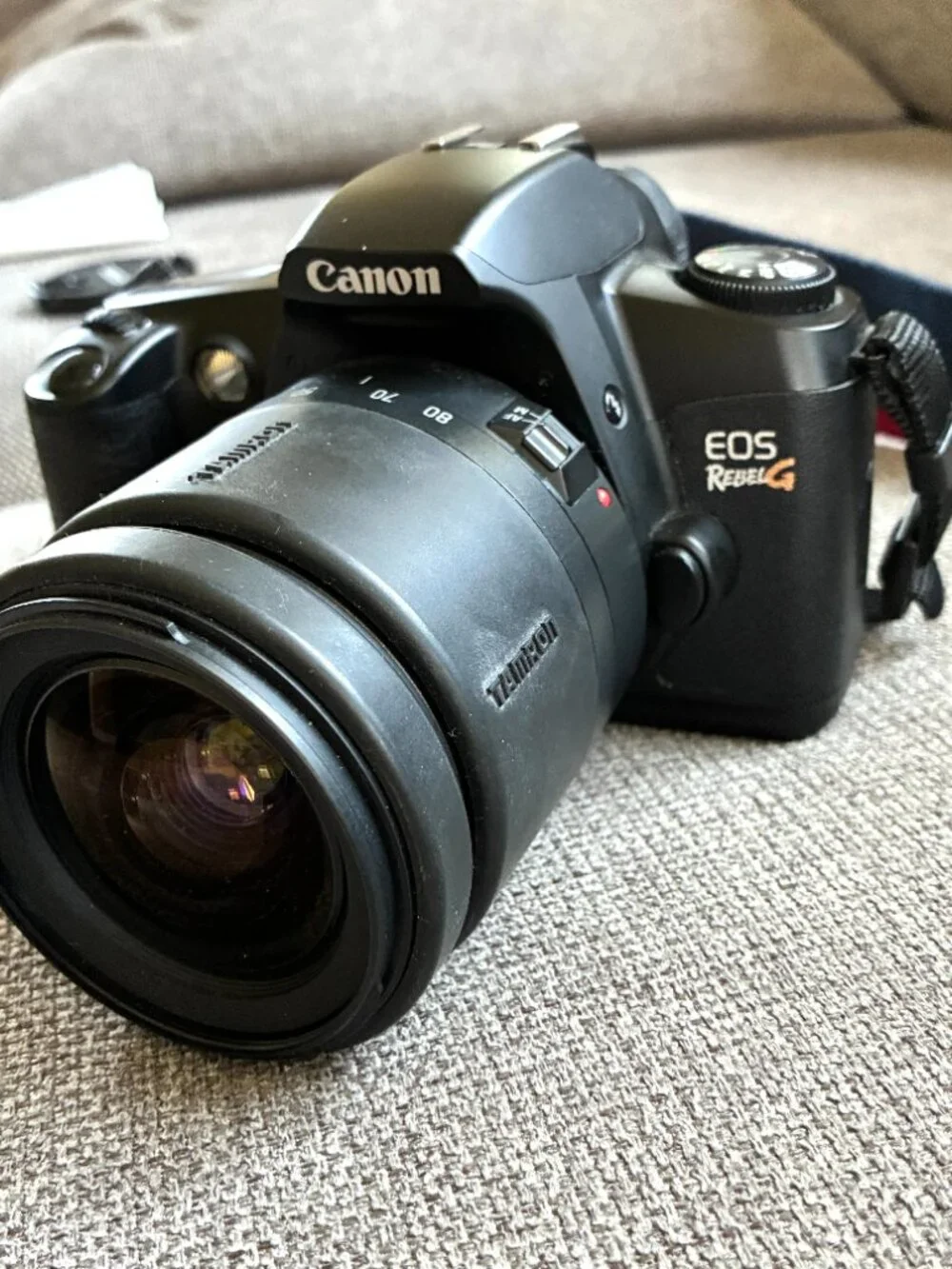 Canon RebelG Film Camera with TAMRON 28 to 80 3.5-5.6 zoom lens